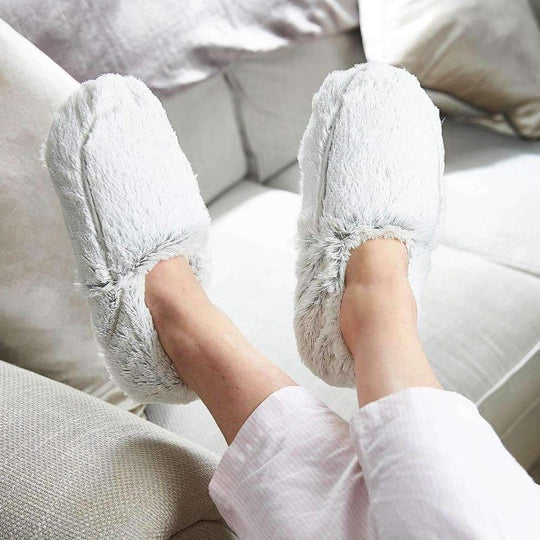 Marshmallow Gray Warmies Slippers